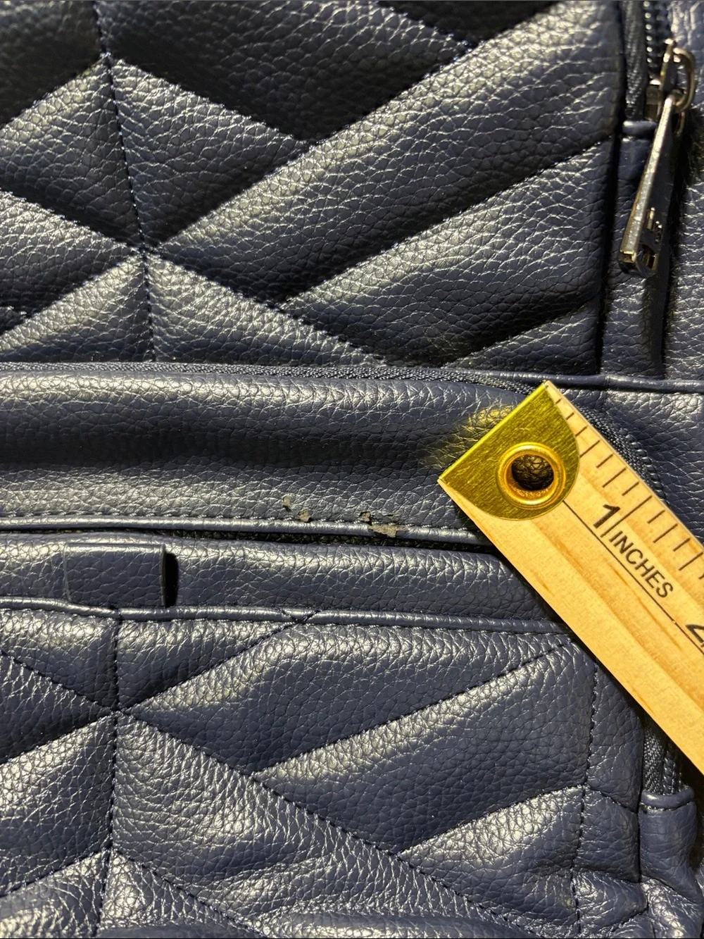 Lug Canter Navy Blue Quilted Convertible Backpack Shoulder Bag